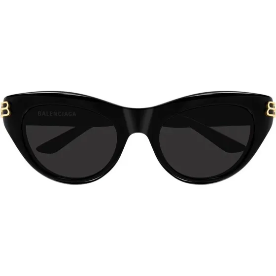 Balenciaga BB0466S Occhiali da Sole Cat-Eye Nero e Grigio
