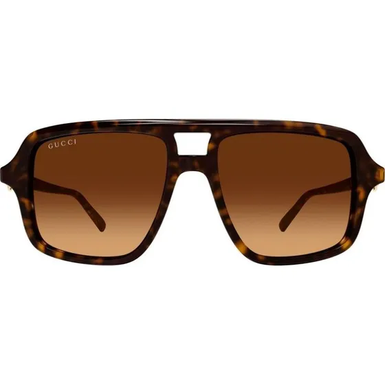 Gucci GG2052S Occhiali da Sole Donna Pilot Avana Marrone 53mm