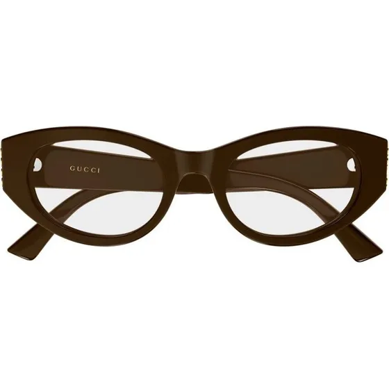 Gucci GG2041O Occhiali da Vista Donna Marrone Rotondi