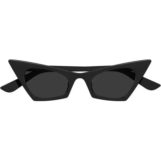 Alexander McQueen Occhiali da Sole Cat-Eye AM0557S Nero e Grigio