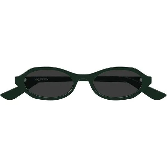 Alexander McQueen Occhiali da Sole AM0559S Verde e Grigio