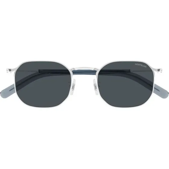 Montblanc MB0459S Occhiali da Sole Uomo Argento Geometrici