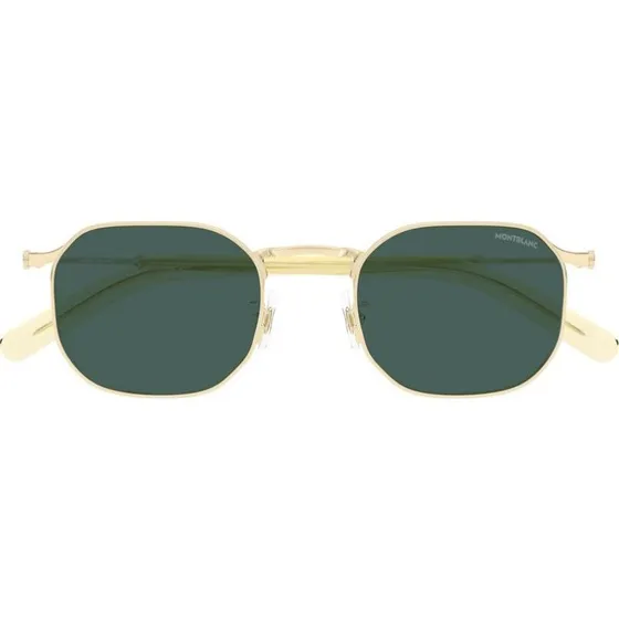 Montblanc MB0459S Occhiali da Sole Uomo Oro e Verde 50mm