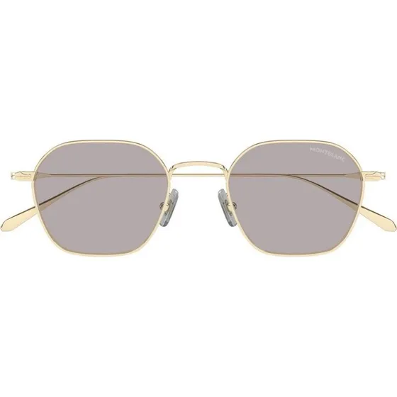 Montblanc MB0472S Occhiali da Sole Uomo Oro e Viola Geometrici