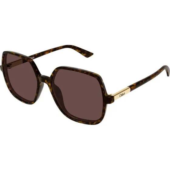 Chloé Occhiali da Sole Ch0362S Donna Avana Geometrico Marrone