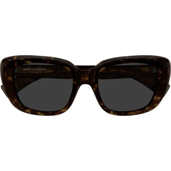 Saint Laurent SL 857 Occhiali da Sole Cat-Eye Avana con Lenti Grigie