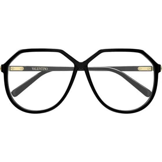 Valentino VG0026S Occhiali da Sole Donna Pilot Nero Trasparente