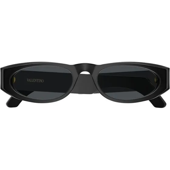 Valentino VG0007S Occhiali da Sole Ovali Nero e Grigio