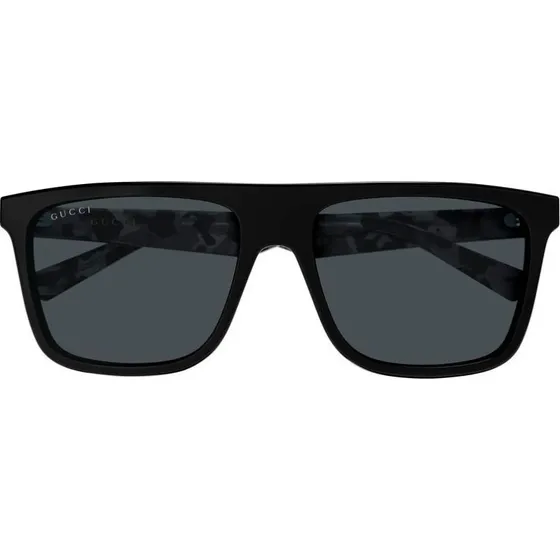 Gucci GG2182S Occhiali da Sole Uomo Squadrati Neri e Grigi 57mm
