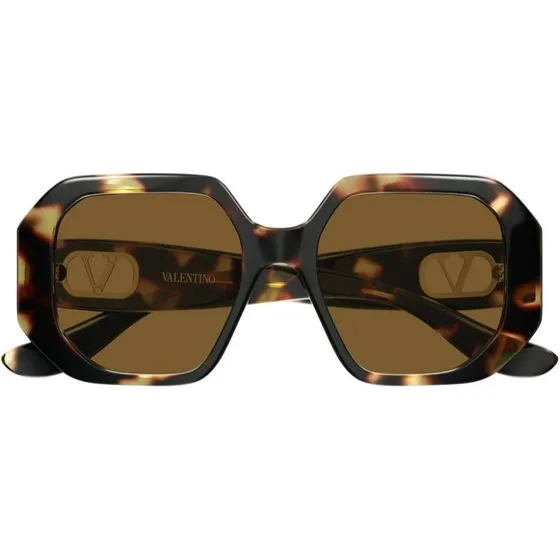 Valentino VG0003SA Occhiali da Sole Donna Avana Geometrico 55mm