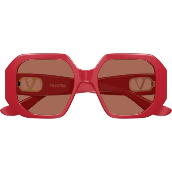 Valentino VG0003SA Occhiali da Sole Donna Rosso Geometrico 55mm