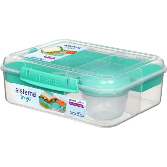 Sistemas Bento Lunch Box 1,65L Trasparente/Minty Teal