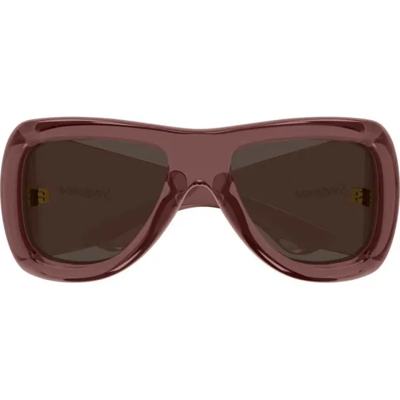 Saint Laurent SL 902 Howl Occhiali da Sole Pilot Rosso e Marrone
