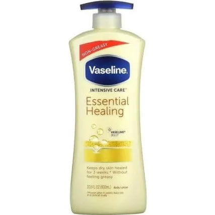 Vaseline Lozione Corpo Essential Healing con Pompa, 600 ml