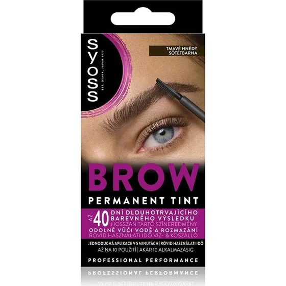 Dikson Syoss Tinta Permanente Sopracciglia Marrone Scuro