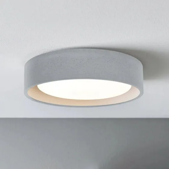 Plafoniera Beacon Uno Grigia Effetto Cemento Ø 27 cm GX53