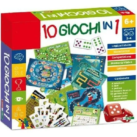Gioco 10in1 Logica Intuito per 2-4 Giocatori