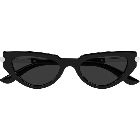 Alexander McQueen Occhiali da Sole Cat-Eye AM0520S Nero e Grigio