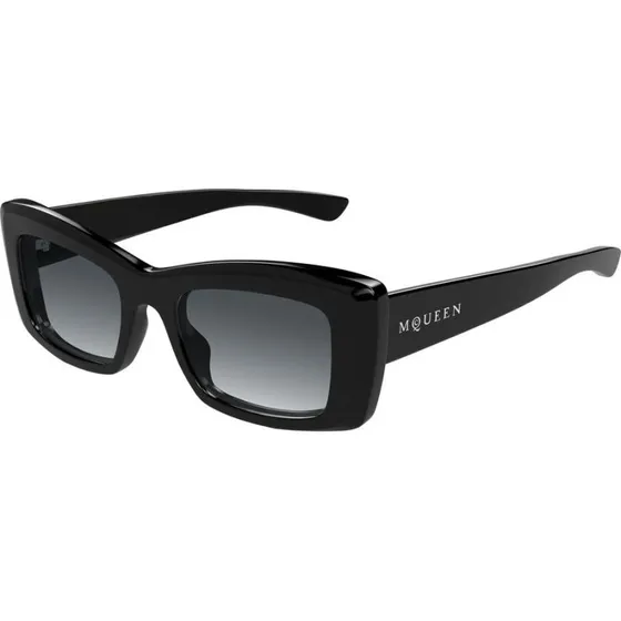 Alexander McQueen Occhiali da Sole AM0526S Farfalla Nero/Grigio