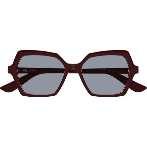 Alexander McQueen Occhiali da Sole AM0537S Rosso e Blu 54mm