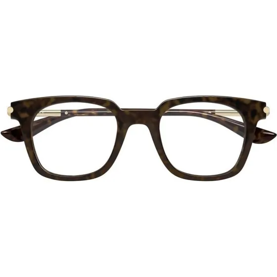 Alexander McQueen AM0521O Occhiali da Vista Squadrati Avana