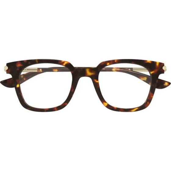 Alexander McQueen AM0521O Occhiali Da Vista Squadrati Avana