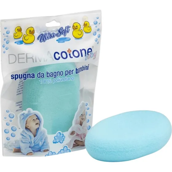 Spugna da bagno ultrasoft Dermacotone per bambini, Blu