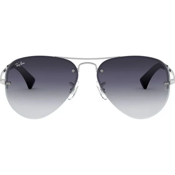 Ray-Ban RB 3449 Occhiali da Sole Pilot Argento e Lenti Grigie