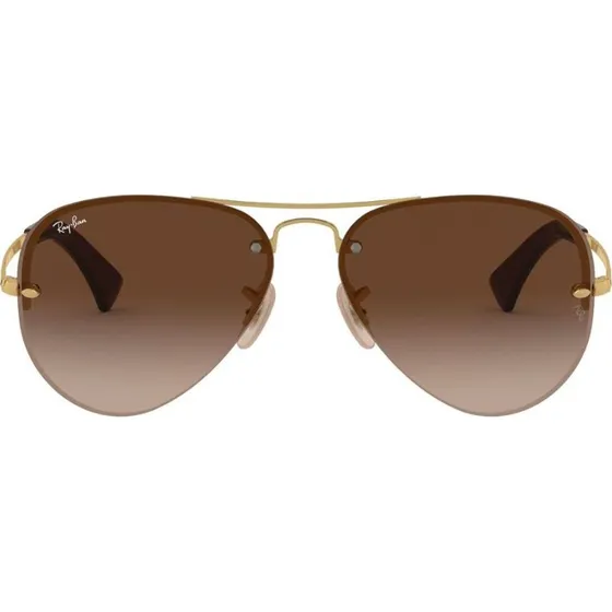 Ray-Ban RB 3449 Occhiali da Sole Pilot Oro e Marrone Unisex