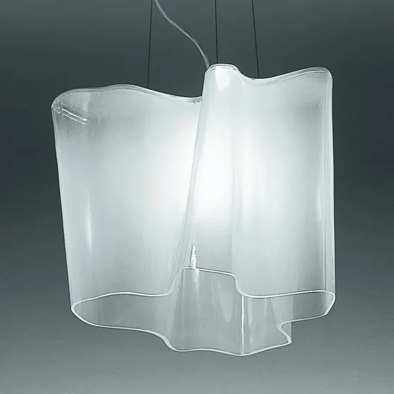 Artemide Logico Lampada a Sospensione in Vetro Bianco 40 cm