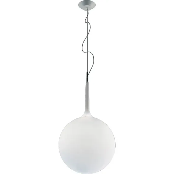 Artemide Castore 42 Lampada a Sospensione in Vetro Bianco