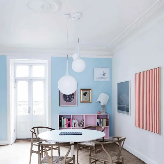 Artemide Castore 35 Lampada a Sospensione in Vetro Bianco