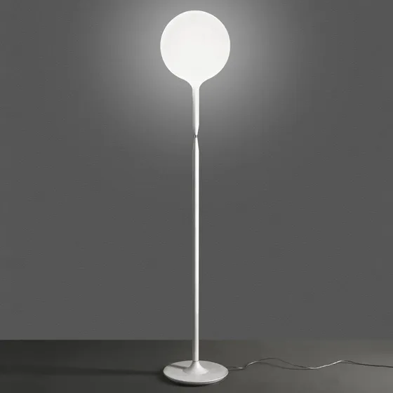 Artemide Castore Piantana con Paralume in Vetro Sferico Ø35cm