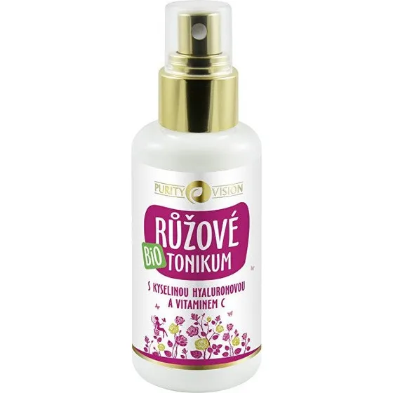 Purity Vision Tonico Biologico alla Rosa con Vitamina C e Acido Ialuronico