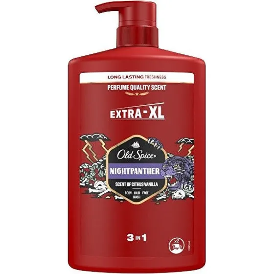Old Spice Nightpanther Gel Doccia e Shampoo 3in1 Uomo 1000ml