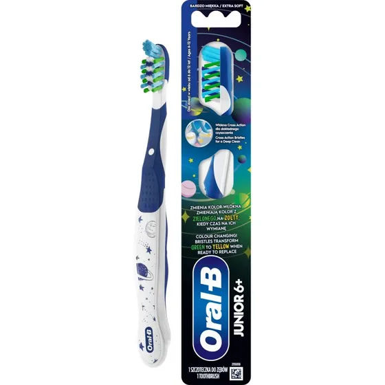 Oral-B Junior Spazzolino per Bambini 6-12 Anni con Setole CrissCross