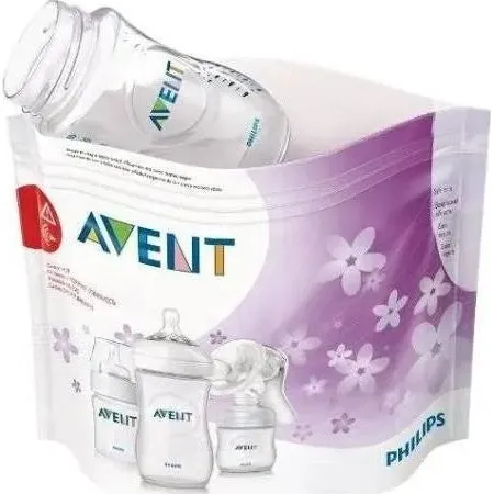 Avent Sacchetto Sterilizzatore per Microonde, Confezione da 5 Pezzi