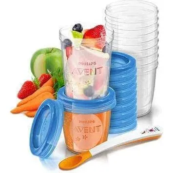 Philips Avent Contenitori per Alimenti SCF721/20 - Set da 20 pezzi
