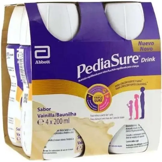 Pediasure Drink Vaniglia 4x220 ml - Bevanda Nutriente per Bambini