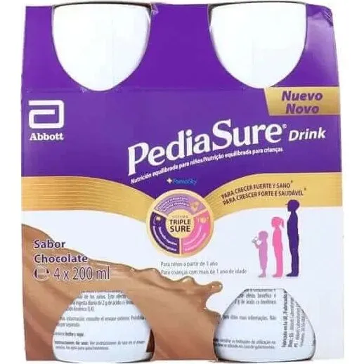 Pediasure Cioccolato Bevanda Nutriente per Bambini, 4x220ml