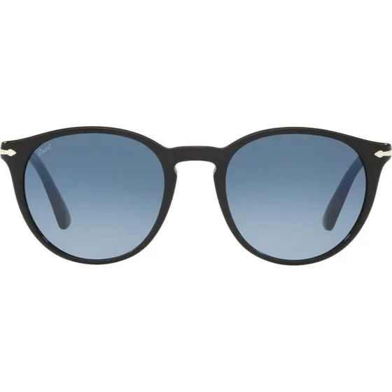 Persol PO 3152S Occhiali da Sole Uomo Neri con Lenti Blu