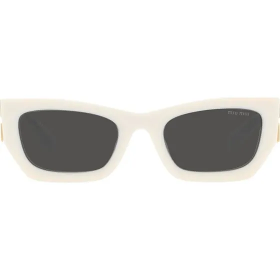 Miu Miu SMU 09WS Occhiali da Sole Donna Bianco Geometrico 53mm