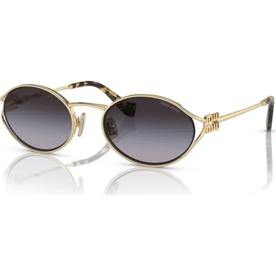 Miu Miu MU 52YS ZVN5D1 Occhiali da Sole Donna Oro e Grigio