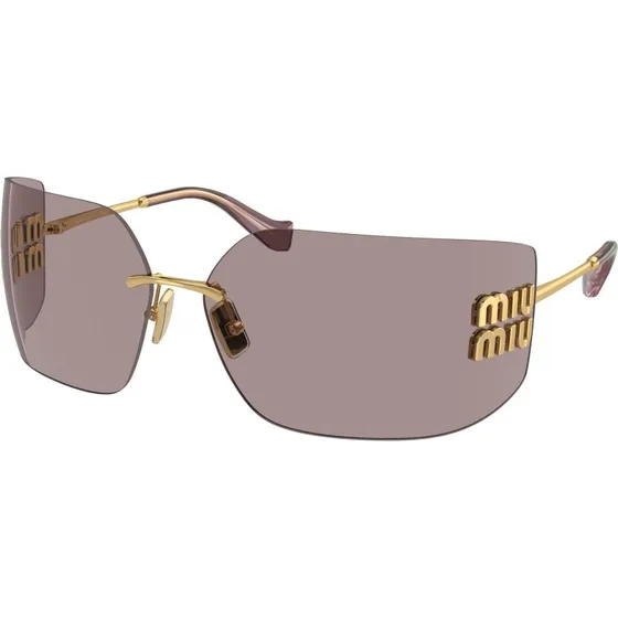 Miu Miu MU 54YS 5AK06I Occhiali da Sole Geometrici Oro e Viola