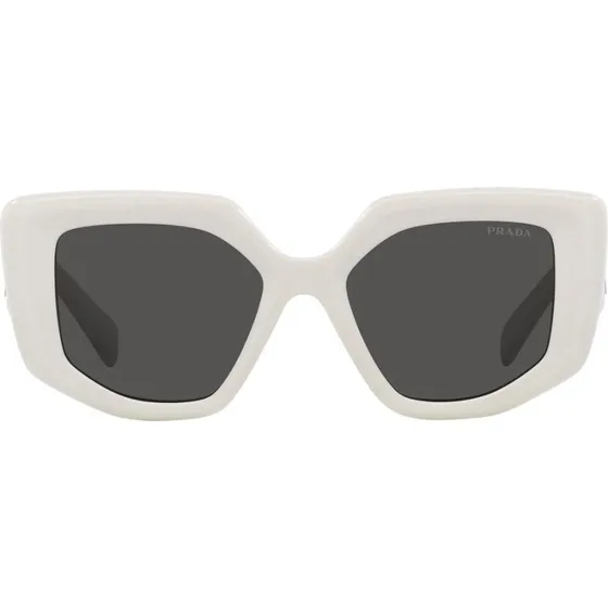 Prada PR 14ZS Occhiali da Sole Geometrici Bianchi e Grigi