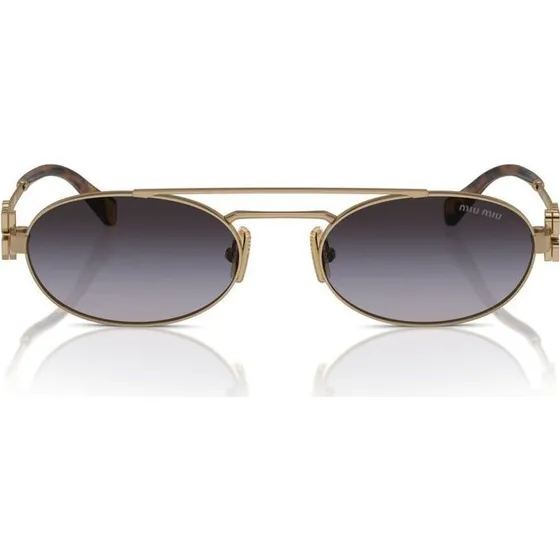 Miu Miu SMU 54ZS Occhiali da Sole Geometrici Oro e Grigio