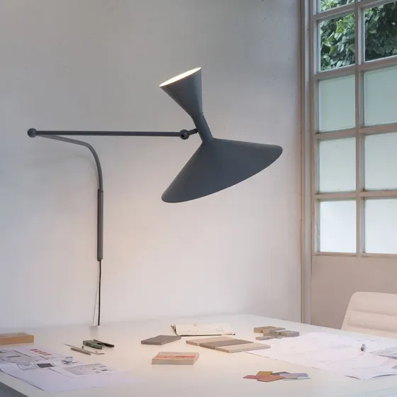 Nemo Lampe de Marseille Applique, grigio opaco