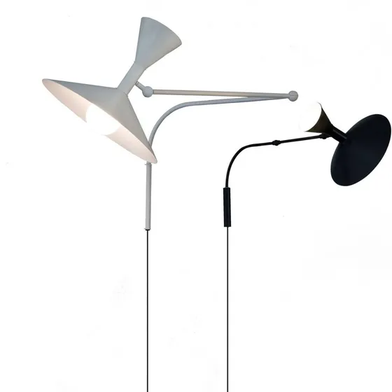 Nemo Lampe de Marseille Applique, Nero