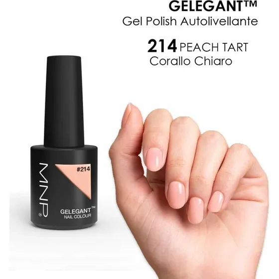 MNP Gelegant Gel Polish 214 Peach Tart - 8ml