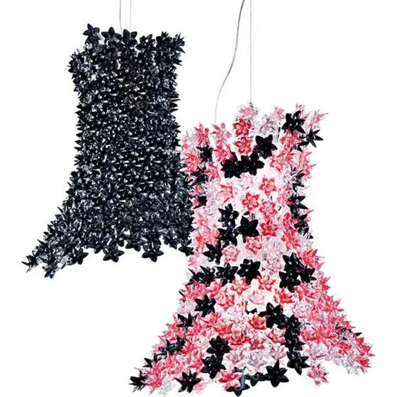 Kartell Bloom Lampada a Sospensione LED G9 Lunga - Nero